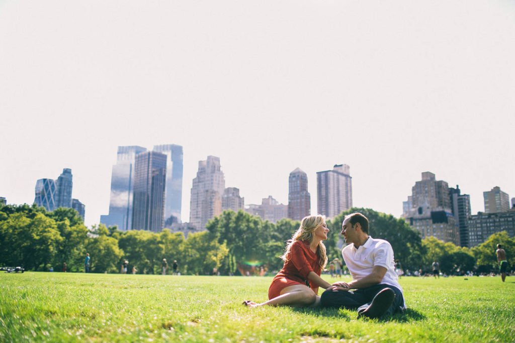 ensaio de casal no central park em nova iorque