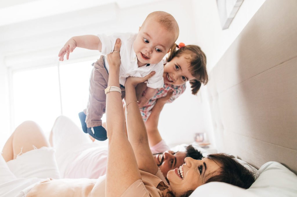 foto de familia em casa